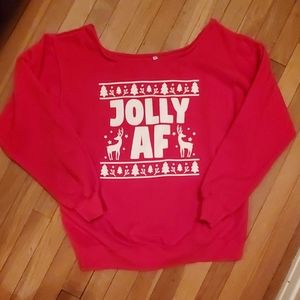 Christmas sweatshirt Jolly AF